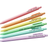 Shein X Jess 6pcs Pastel Motivational Inspirational Encouraging Pen Set - Retractable Happy Positive Pens, Black Ink, Easy Clip, Rubber Finished Ball Pens - Colorful & Cute Pens For Journaling, Writing Supplies