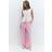 Gina Tricot Byxor Dina Linen Trousers - Rosa