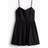 H&M Flared Skirt Cotton Dress - Black