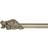 Dunelm Tortoise Extendable Metal Eyelet Curtain Pole - Antique Brass 210cm