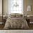 Dorma Moonlight Blossom & Pillowcase Set - Duvet Cover Gold (260x220cm)