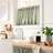 Dunelm Bees Café Style Unlined Slot Top Single Curtain - Sage 148x45cm