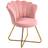 Homcom Lotus Pink Armchair 80cm