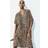 H&M Klänningstunika I Viskos - Beige/Leopardmönstrad