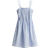 H&M Smocked Bodice Cotton Dress - Blue