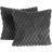 OHS Thick Faux Fur Waffle Cushion Cover Grey (45x45cm)