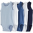 H&M Baby Blue 5-pack cotton bodysuits 1-2M