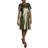 Anne Klein Women's Sequined Short-Sleeve Shift Dress - Olive Nigh