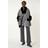 Roman Faux Fur Pocket Knit Cape - Black