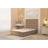 Somnior Chambery Divan Frame with 54 Floor Standing Headboard Plush Velvet Small Single Adjustable Bed