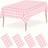 Shein 1pc 137*274cm Pink Plaid Tablecloth Waterproof & Oil-Proof Dining Table Cover For Birthday/Graduation Party, Wedding, Holiday, Outdoor Picnic,Christmas Tablecloth Pink (274x137cm)