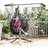 OutSunny Hanging Egg Chair with Stand Dark Grey