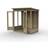 Forest Garden Beckwood Pent Summerhouse 6x4 Double Door 5 Windows Brown (Building Area )