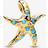 Pandora Sparkling Blue Starfish Dangle Charm - 14k Gold Plating/Mixed Stone/Turquoise
