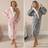 OHS Womens Dressing Gown Sherpa Fleece Soft Warm Heart Star Ladies PJ Loungwear Robe - Pink