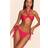 PrettyLittleThing Fuschia Halter Neck Bikini Top - 6