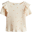 H&M Flounce Trimmed Cotton Top - Peach Pink/Strawberries (1282330004)
