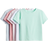 H&M Cotton Jersey Tops 5-pack - Pink/Light Blue/Light Green (1275981003)