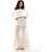 Bershka Shirred Tiered Maxi Skirt - Ecru