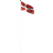 Danomast Flagpole with Tilt Bracket 8m