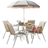 Dunelm 30925833 - Natural Patio Dining Set, 1 Table incl. 4 Chairs