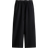 H&M Cropped Trousers in Linen Mix - Black