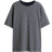 H&M Oversized T-shirt - Navy Blue/White Striped
