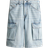H&M Cargo Denim Shorts - Light Denim Blue (1284149001)