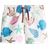H&M Printed Swim Shorts - White/Sea life (1265468011)
