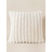 Shein Solid White Stripe Light Luxury And Luxurious Style Rabbit Plush Pillow Case Creative Home Fabric PillowCushion.Delicate And Breathable, Skin Friendly And Soft, Warm And Happy, Suitable For Wedding Birthday Themed Party, Sofa, Chair,Living Room, Bedroom, Office, Outdoor, Camping, Terrace,Automobile Decoration.Friends And Family Festival Gifts, High-End Taste Cushion Cover White (45.7x45.7cm)