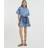 River Island Womens Short Sleeve Denim Collared Shirt Dress - Light Blue