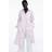H&M Ladies Striped Tie-Belt Shirt Dress - Light Pink