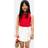 H&M Skorts Med Struktur - Hvid