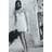 H&M Ruched Halterneck Dress - White