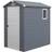 OutSunny 4 x 6ft Garden Shed Storage with Foundation Kit and Vents (Building Area )