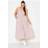 Yours Check Print Shirred Strappy Sundress - Pink