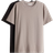 H&M T-shirts 2 pack - Beige/Black