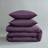 Dunelm Pure Bed Sheet Purple (190x120cm)