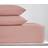 Dunelm Pure Bed Sheet Pink (200x180cm)