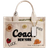 Coach Cargo Tote Bag 20 with Sketch Print - Brass/Natural Multi