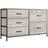 Nicehill Dresser for Bedroom with 5 Drawers ‎F-light Wood Grain Chest of Drawer 100x61cm