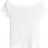 H&M Ribbed Off The Shoulder Top - White