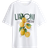 H&M Printed T-shirt - White/Lemons