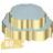 Shein Baby Blue Golden Foil Disposable Paper Plates 60pcs