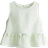 H&M Girls Green Cotton Peplum Top - Green