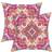 Shein Bohemian Vintage Tropical Throw Pillow Covers 17.7 x 17.7 Inch Cushion Cover Orange, Pink