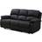 Milano Black Sofa 193cm 3 Seater