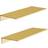 HNVNER Metal Brushed Gold Wall Shelf 76.2cm 2pcs