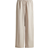 H&M Straight Linen-Blend Trousers - Beige