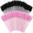 Shein 100pcs/50pcs/10pcs Disposable Mascara Wands, Nylon Bristle Eyelash Brush Spoolies, Unscented Eyebrow Extension Applicator With ABS Plastic Rod, Normal Skin Compatible - Pink And Black Wand Set